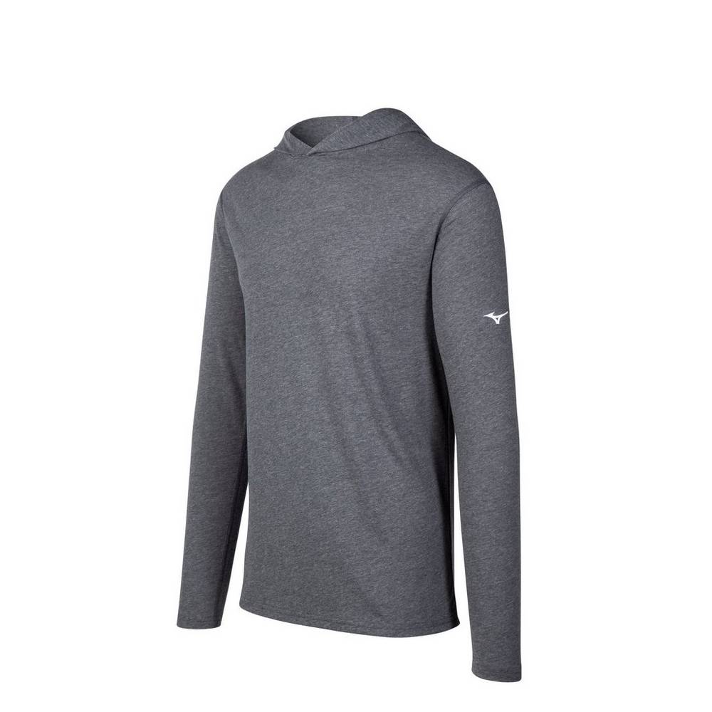 Mens Mizuno Inspire Hoodie Grey Philippines (DSPTYJ518)